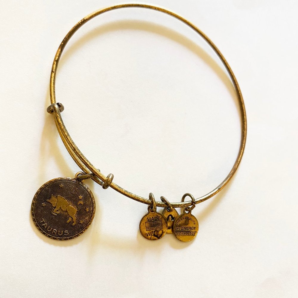 Alex and Ani Bangle Bracelet - Taurus Charm